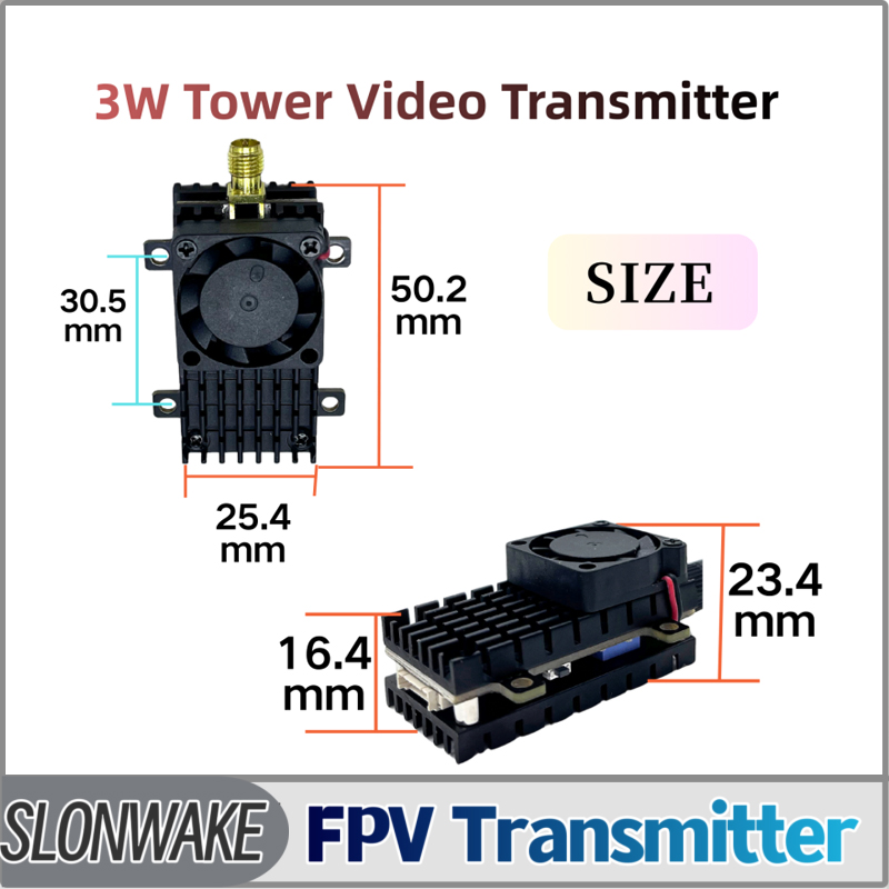 Fpv Drone Receiver - SLONWAKE 5.8G 3000mW 시뮬레이션 VTX FPV