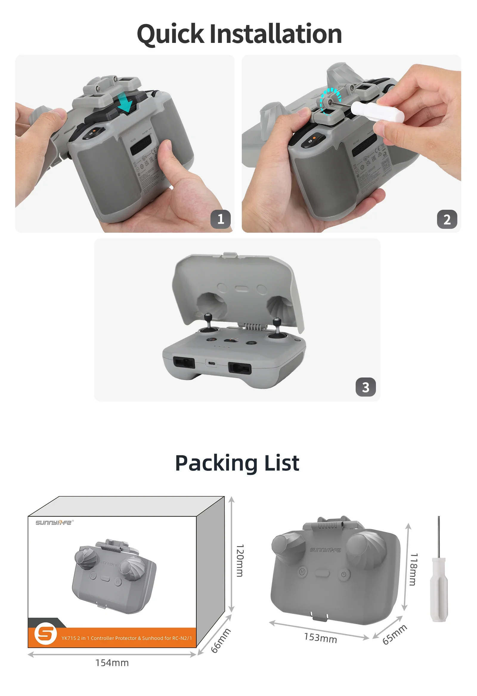 2 in 1 컨트롤러 보호대 썬후드 컨트롤 스틱 가드  - Dji Drone Mini 3 리뷰 및 가격